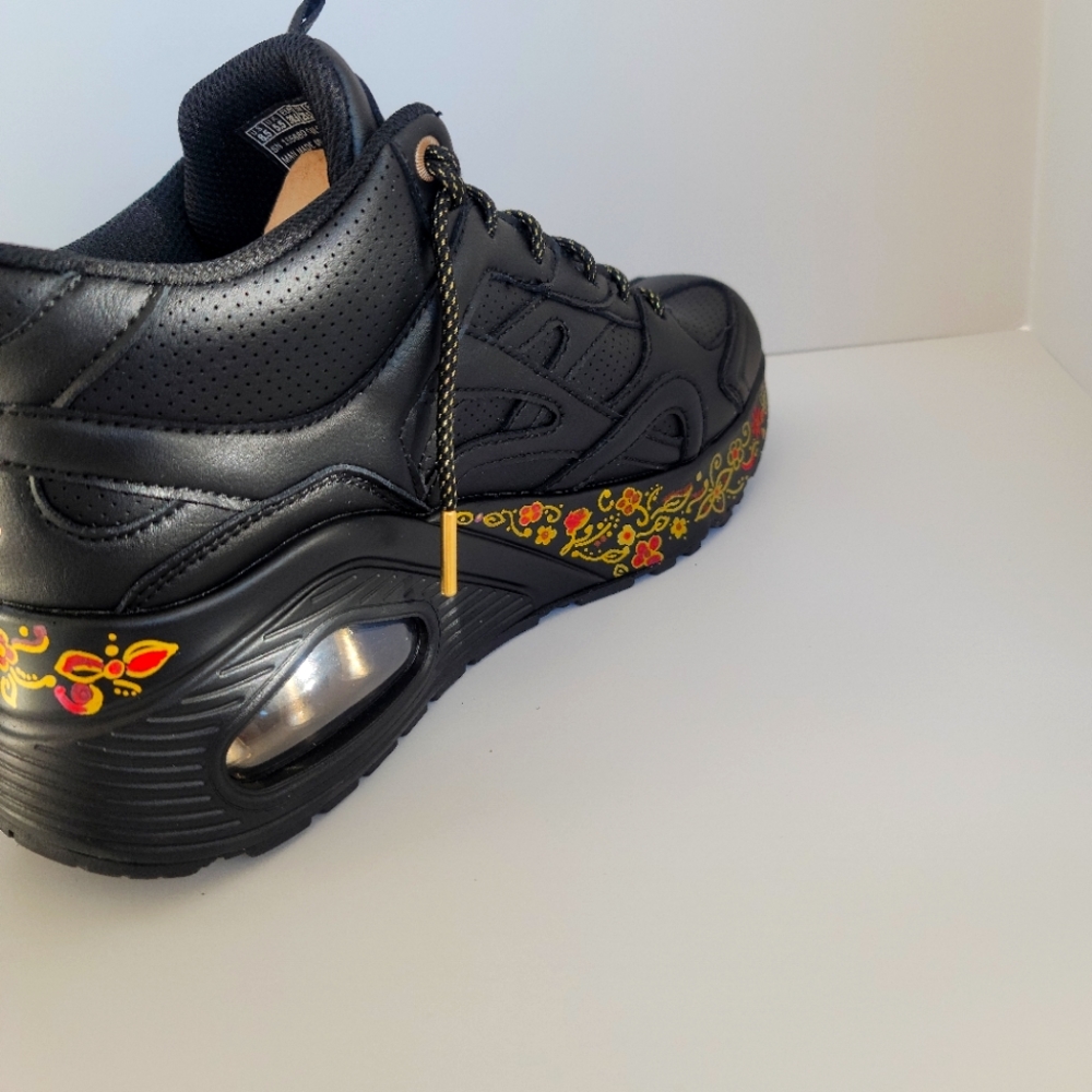 Skechers Street Uno Hi Her Friends Blk Women's Size 9.5 - Picture 3 of 8